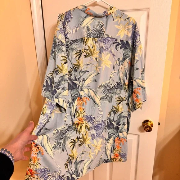 Tommy‎ Bahama Men Shirt 4XB Heritage Tortola Silk Hawaiian Button down - Picture 5 of 15